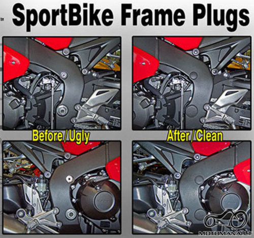 CBR1000RR Rubber Frame Plugs