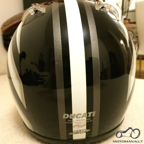 Ducati Moteriškas juodas motociklo šalmas  (S) 