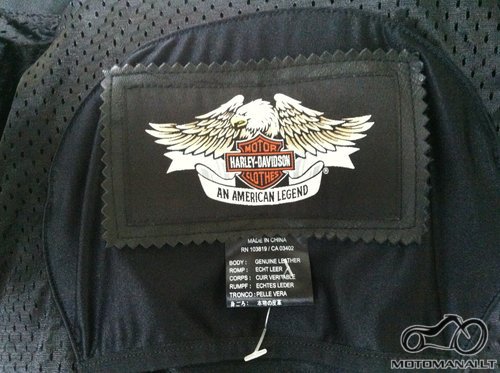 Harley-Davidson Harley Davidson Juoda Odinė Striukė L  (L) 