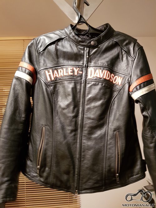 Harley Davidson Odinė moteriška striukė  (Juoda) 