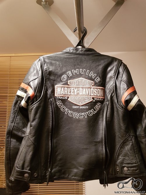 Harley Davidson Odinė moteriška striukė  (Juoda) 