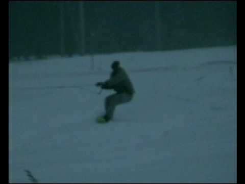 Street snowboarding in Lithuania