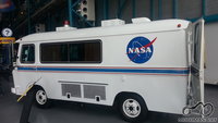 Autobusiukas kur veziojo Apollo astronautus