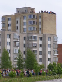 Rokiskio baiku renginys, stebimas is virsaus