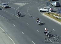 Issisketes motociklistas