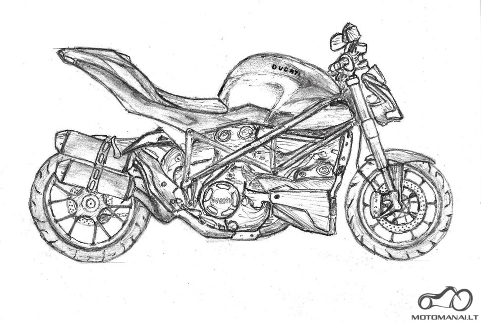 Nupiešiau savo svajonę - Ducati Streetfighter