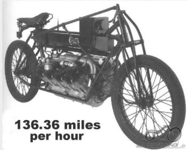 Atsakyta: 1906 CURTISS V8 Motorcycle