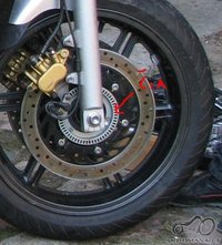 Kas bus jie ratą be ABS pritaikysiu ABS motociklui?