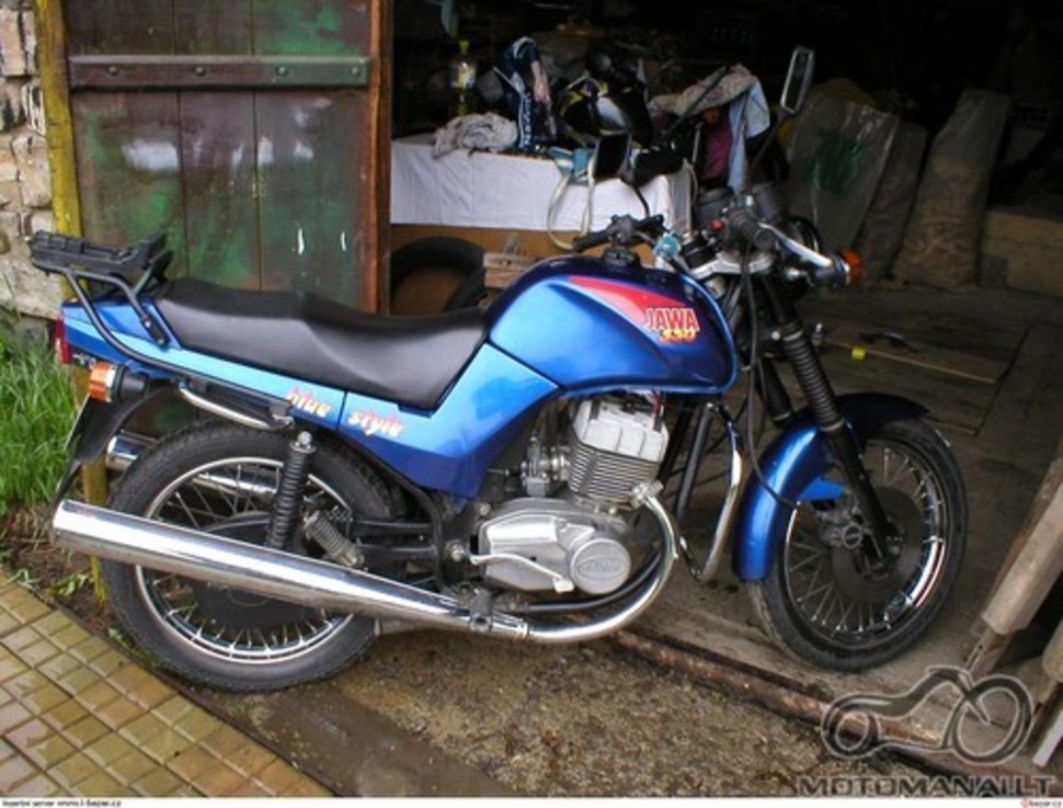 Jawa 350 blue style, padekit