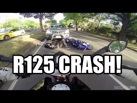 Yamaha YZF-R125 CRASH!