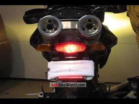 Motorcycle LED Brake Light Replacement