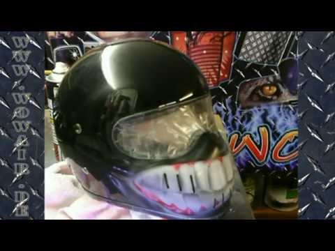 Airbrush by Wow Bandit Helm &quot; El Loco&quot; HD 1080.mp4