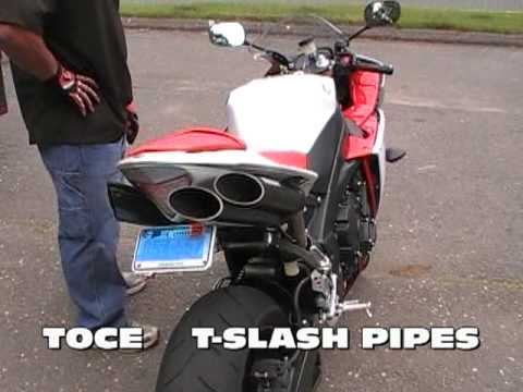 Toce Brothers Performance 2009 Yamaha R1 T-Slash Exhaust Pipes