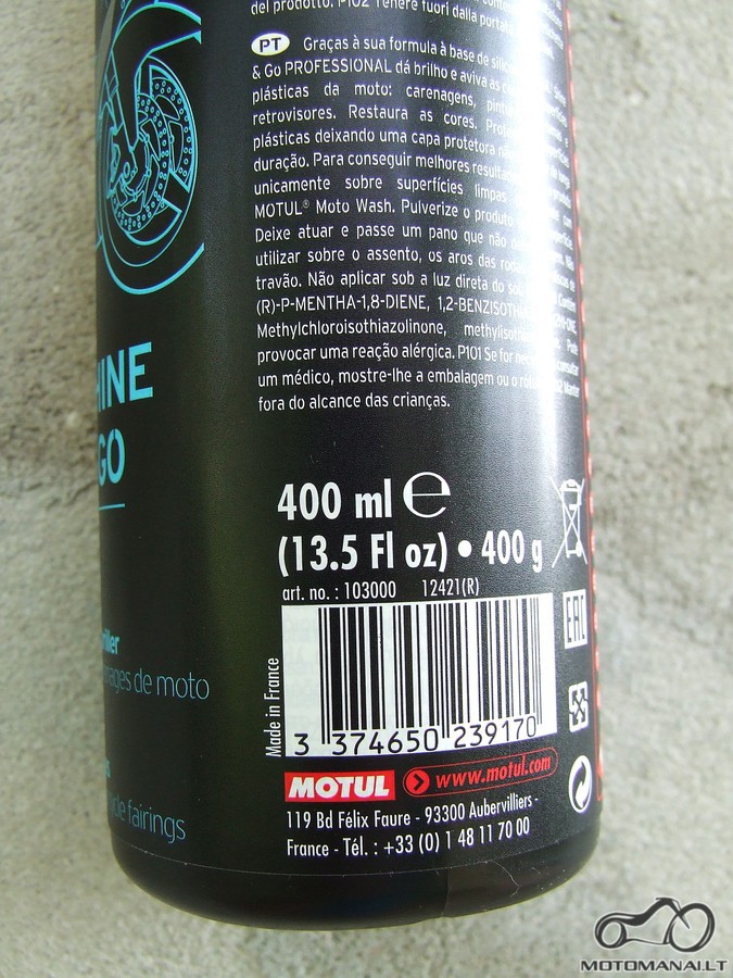 Motul Shine and Go