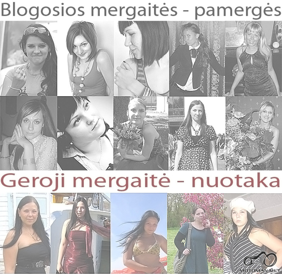 1 nuotaka ir 11 blogų mergaičių