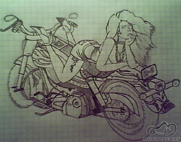 Moto karikatūros/Moto Piešiniai