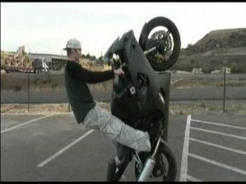 How to Ride Motorcycle Wheelies : Twelve O'clock Bar Motorcycle Wheelies