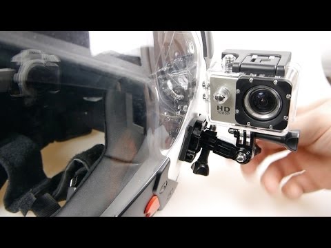 SJ4000 Action Cam on a Motorcycle Helmet (Riding Footage)