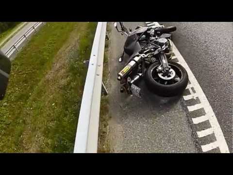 Superduke crash at ~140km/h