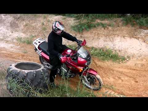 Honda Transalp 650 sand crash