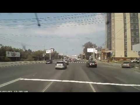 ДТП королла сбила мотоциклиста.Новосибирск 07.07.2013.