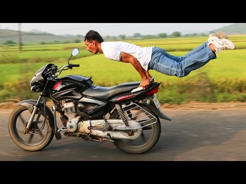 Motorbike Yoga: Man Pulls Yoga Poses On Speeding Bike