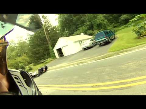 Double Motorcycle Crash Epic Ending