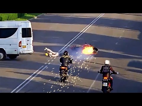 Motorcycle Crash Compilation & Road Rage 2015 HD