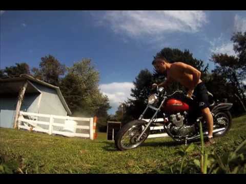 Jumping and Stunting on a 2005 HONDA REBEL 250