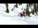 2moto KTM 525 & 505 steep sidehill in snow