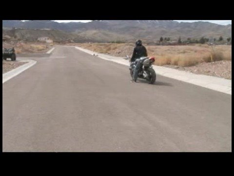 Motorcycle Riding Basics : Motorcycle Counter Sitting