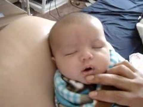 1 month old talking baby