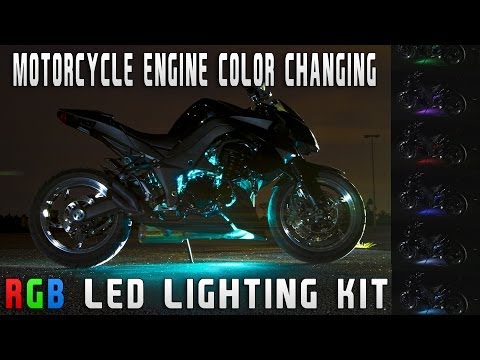 Motorcycle Engine Color Changing RGB LED Lighting Kit SPORT BIKE EDITION