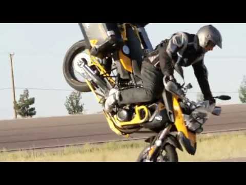 Chris "Teach" Mcneil aboard the Twisted Throttle equipped BMW F800GS
