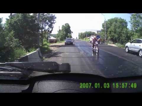 ремонт дорог vs мотоциклист