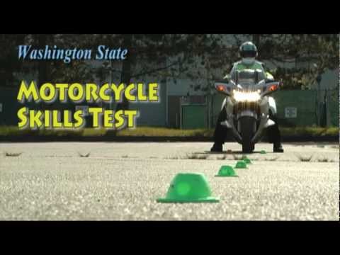 Motorcycle Skills Test: Part 1 / "Cone Weave & Normal Stop"