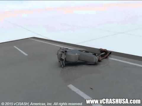 Virtual CRASH | Motorcycle vs Speed Bump