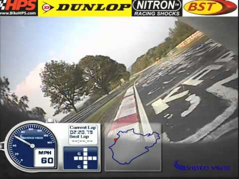 Fastest motorcycle lap of the Nürburgring. 7m10s BTG Yamaha YZF R1.