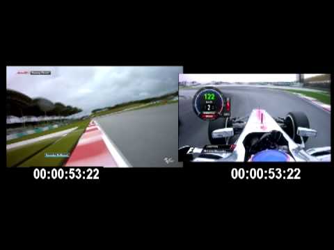 FORMULA 1 VS MOTO GP SEPANG 2013 JENSON BUTTON VS JORGE LORENZO