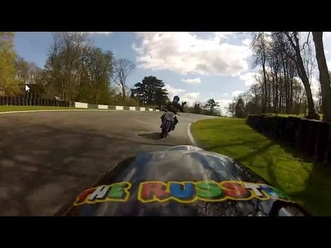 Funny instructor at Cadwell Park track day.