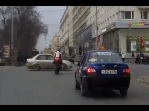 Motorbike Crashes into Car