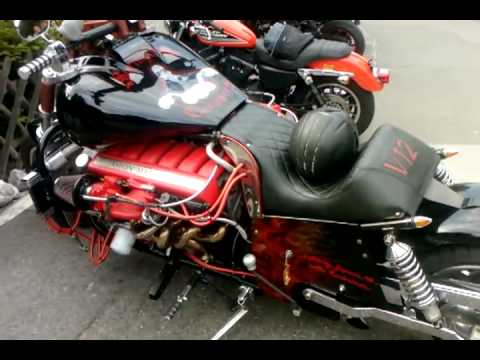 12 Zylinder Aston Martin MOTORBIKE...!!!! SELF-MADE...!!!