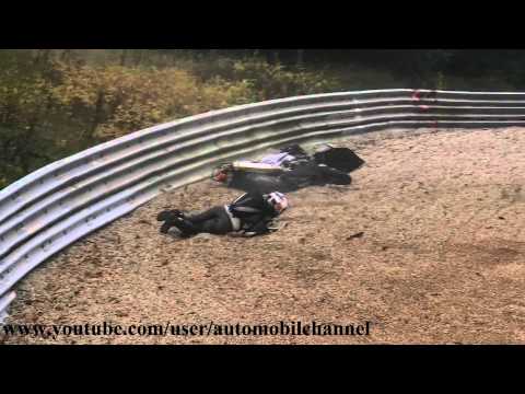 Motorrad Motorycle Crash Unfall Accident Chute Nordschleife 1.11.11 Nurburgring