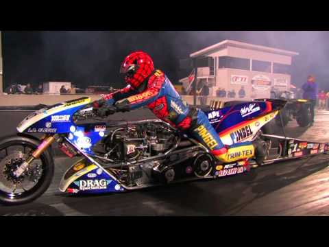 Top Fuel Nitro Motorcycle Import vs Harley - Larry "Spiderman" Mcbride 5.83et @ 232mph