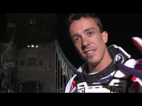 Robbie Maddison backflips the Tower Bridge in London