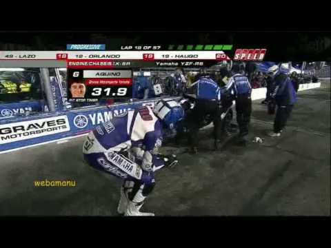 AMA Daytona 200 2010 Tommy Aquino failed pit stop.wmv