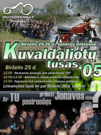 Kuvaldaliotų tūsas Jonavoj, birželio 25-26 d.