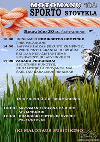 Motomanų Sporto Stovykla '08 Rugpjūčio 30- 31 dienomis, Nemirsetoje!