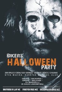 Spalio 31, Biker's Helloween Party ,Kaunas, kavinė Baublys