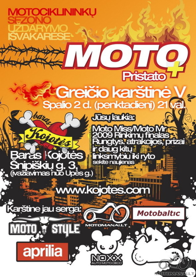 Moto sezono 2009 uždarymo vakarėlis Spalio 2d.